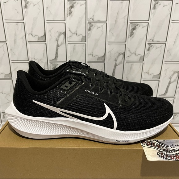 New Nike Air Zoom Pegasus 40 Black White Running Training Gym